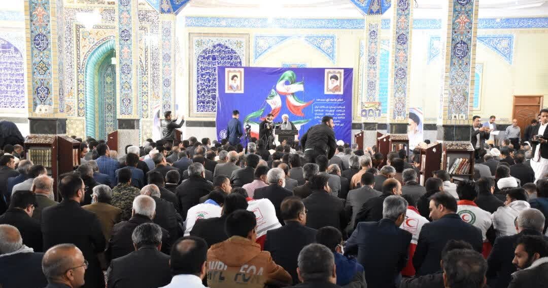 مراسم گرامیداشت حماسه ۹ دی نمایش بصیرت مردم زاهدان